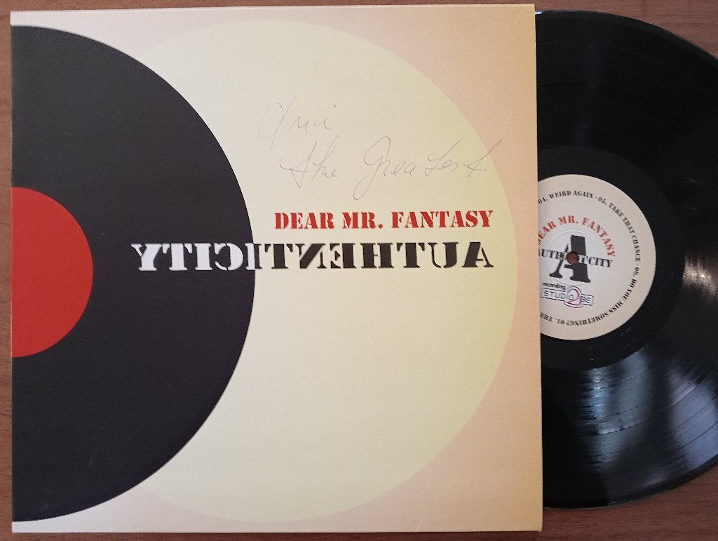 Gesigneerd! Authenticity "Dear Mr.Fantasy (LP Studio 2 BE), Cd's en Dvd's, LP, Ophalen of Verzenden, Zo goed als nieuw, 12 inch