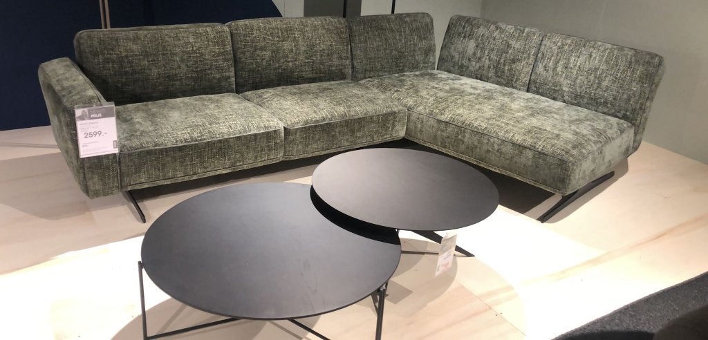Montel Diagonal 3-zits - terminal Forest Green Design bank, Ophalen, Hoekbank, 300 cm of meer, 75 tot 100 cm