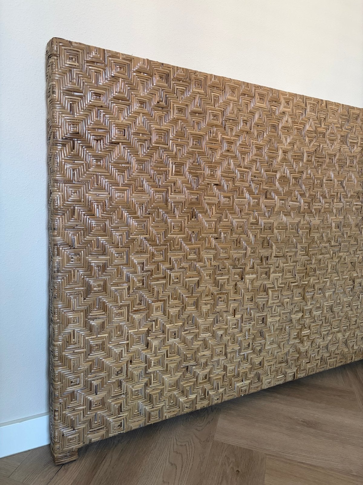 Heel mooi Achterbord hoofdbord voor een bed Riviera Maison, Ophalen, Zo goed als nieuw, Tweepersoons, Hout