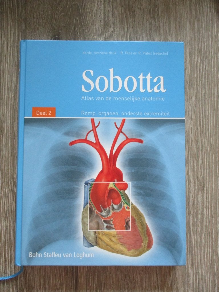 Sobotta Atlas van de menselijke anatomie deel 2 romp, orga, Ophalen of Verzenden, Gelezen