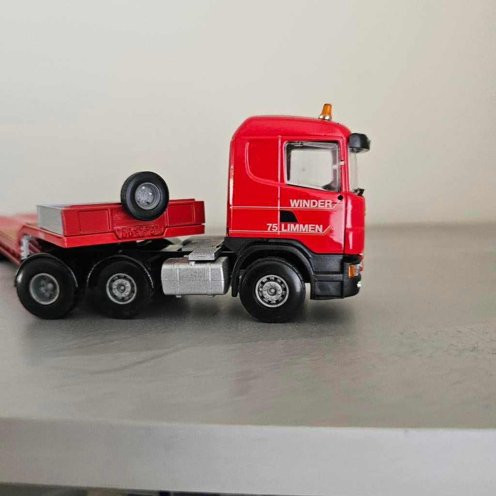 Winder Limmen scania 75 met semi trailer, Hobby en Vrije tijd, Modelauto's | 1:50, Ophalen of Verzenden, Bus of Vrachtwagen