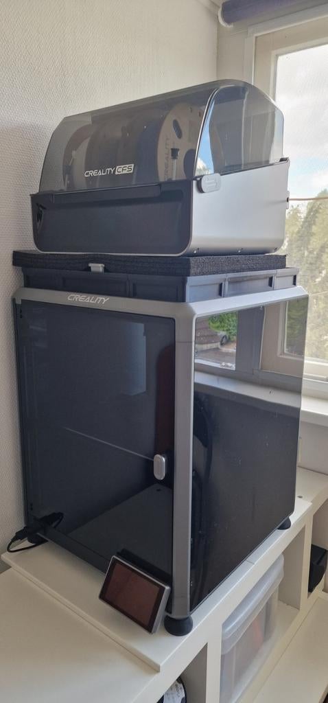 Creality K1 Max 3D-printer met Creality CFS Filament Station, Computers en Software, 3D Printers, Ophalen of Verzenden, Zo goed als nieuw