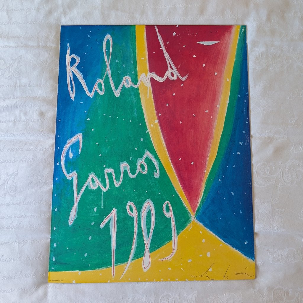 Roland Garros 1989, Ophalen, Rechthoekig Staand, Deurposter of groter, Zo goed als nieuw