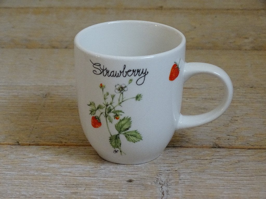 Servies, Jet (by Ter Steege) STRAWBERRY, zo goed als nieuw, Zo goed als nieuw, Overige stijlen, Mok, Ophalen of Verzenden