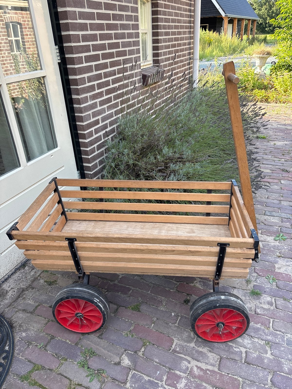 Houten bolderkar - 100x54x54 cm, Ophalen, Gebruikt