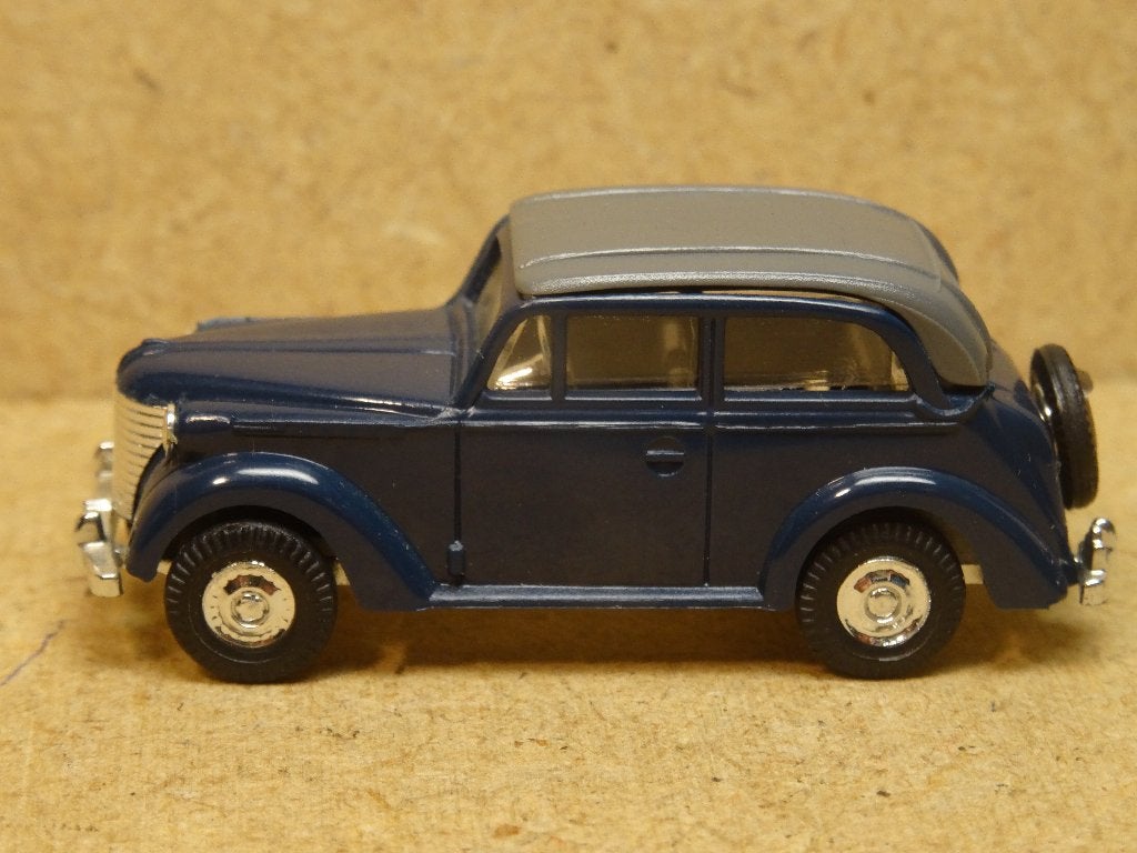 PRALINÉ 1/87, OPEL Olympia Cabrio-Top 1938, Blauw Zie Foto`s, Ophalen of Verzenden, Zo goed als nieuw, Auto, Overige merken