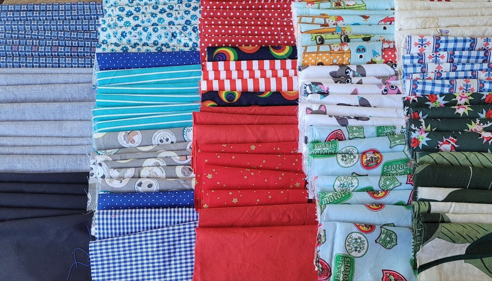 Pakket 3 Partij Quilt/hobby
lapjes 100stuks van 10x10cm, Overige materialen, Overige kleuren, Nieuw, Ophalen of Verzenden