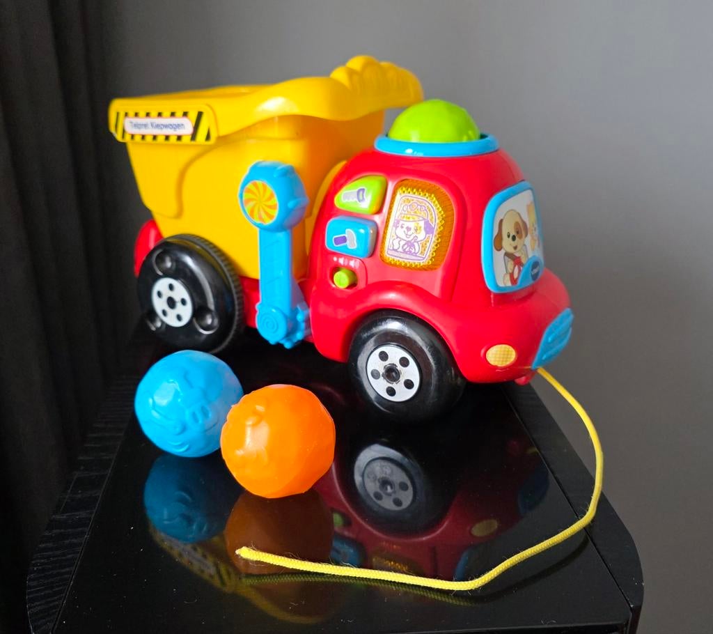 Mooie VTech Drop en Go Dump truck, Ophalen of Verzenden, Gebruikt, 6 maanden tot 2 jaar