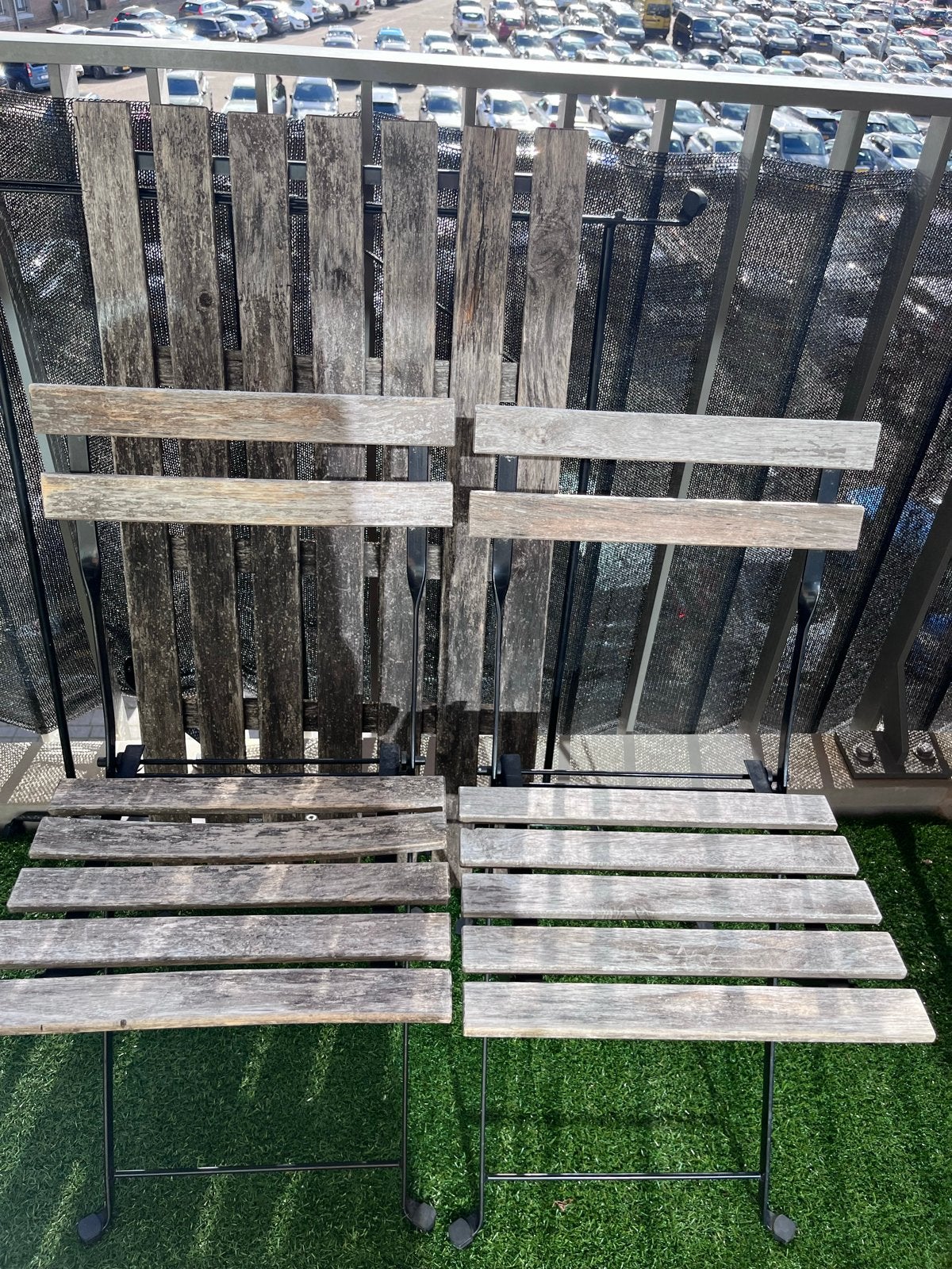 IKEA TÄRNÖ bistro set met 2 stoelen, Ophalen, Gebruikt, Rechthoekig, Hout