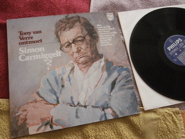 LP - Tony van Verre Ontmoet Simon Carmiggelt., Cd's en Dvd's, Vinyl | Nederlandstalig, LP, Overige genres, Zo goed als nieuw, 12 inch