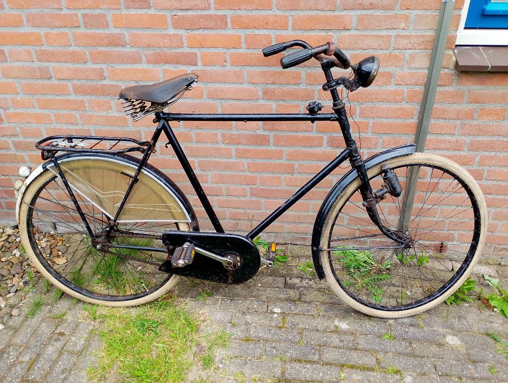 Oldtimer fiets, AutoMoto, Ophalen, Terugtraprem, Jaren '50