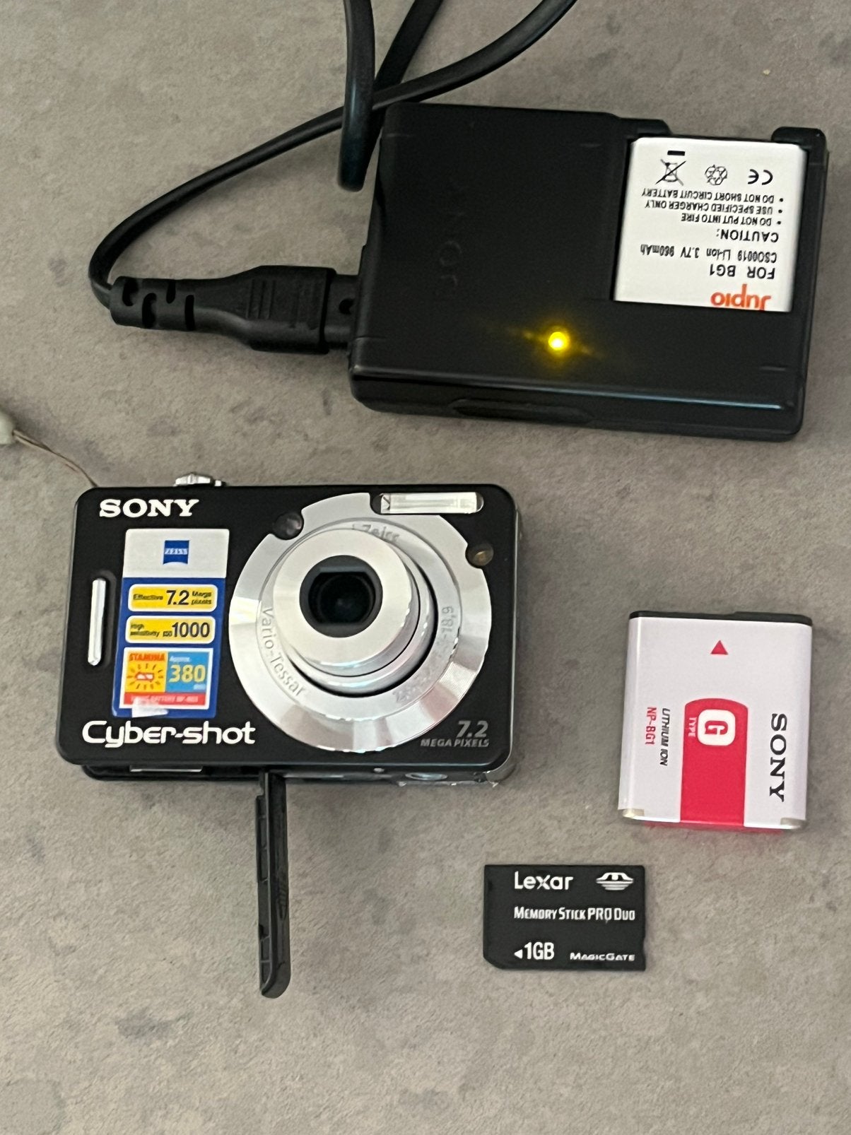 Sony Cyber-shot DSC-W55 digitale compactcamera, 7 megapixels, Geheugenkaart, Verzenden, Zo goed als nieuw