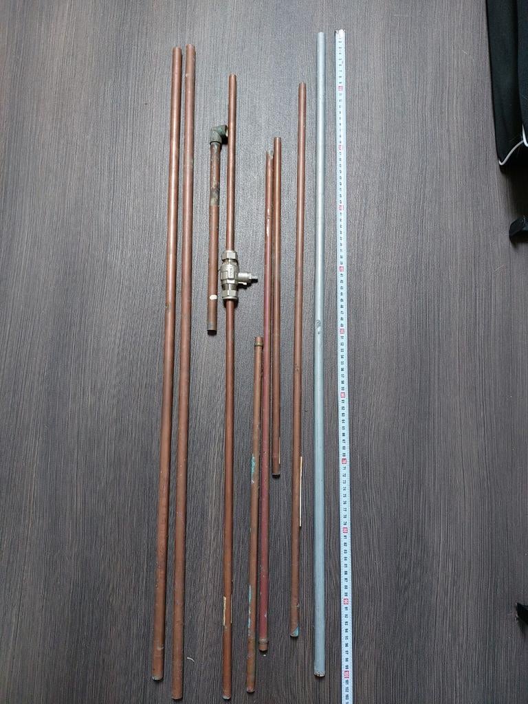 Diverse koperen buizen en fittingen, Ophalen, Overige materialen, Gebruikt, 20 tot 40 mm
