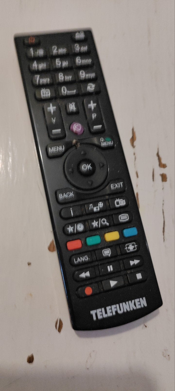 Telefunken afstandsbediening voor TV/Mediaspeler, Ophalen of Verzenden, Gebruikt, Origineel, Tv