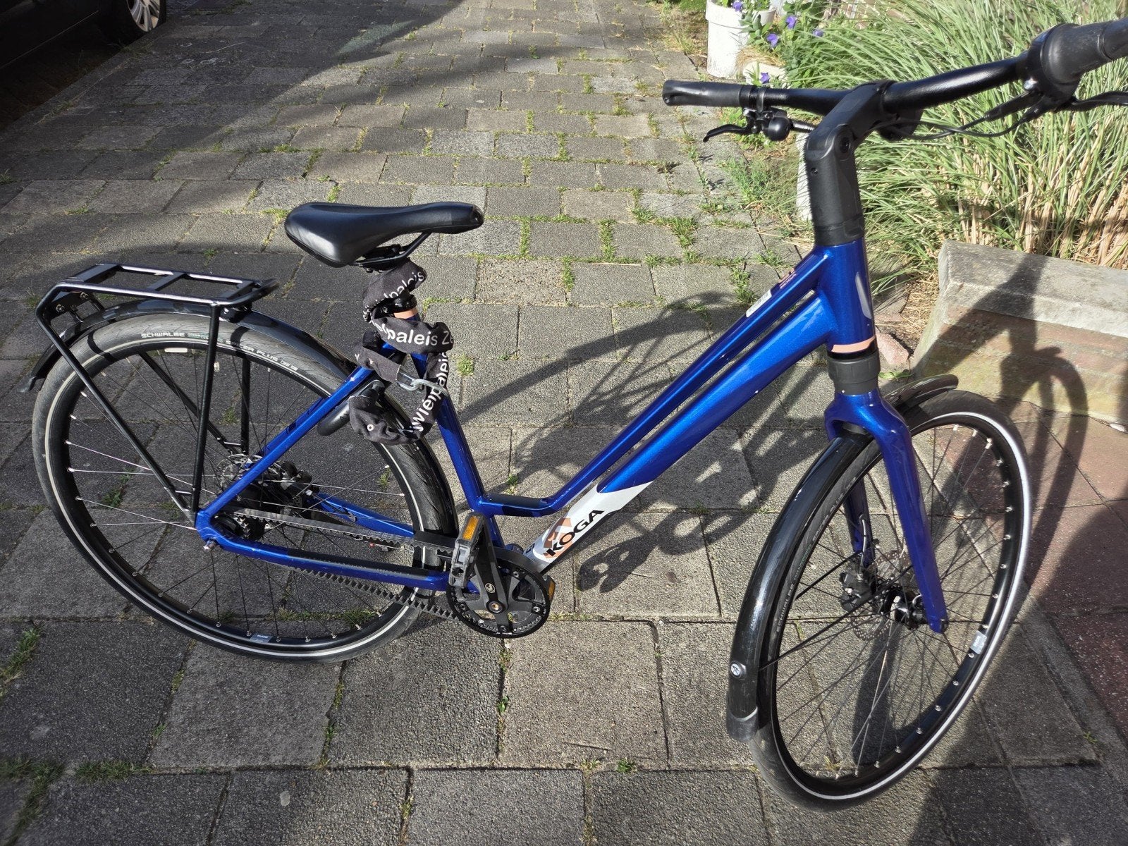 Prachtige KOGA F3 2.0 - Maat 50- Riemaandrijving -ReflexBlue, Versnellingen, Zo goed als nieuw, 50 tot 53 cm, Schijfrem