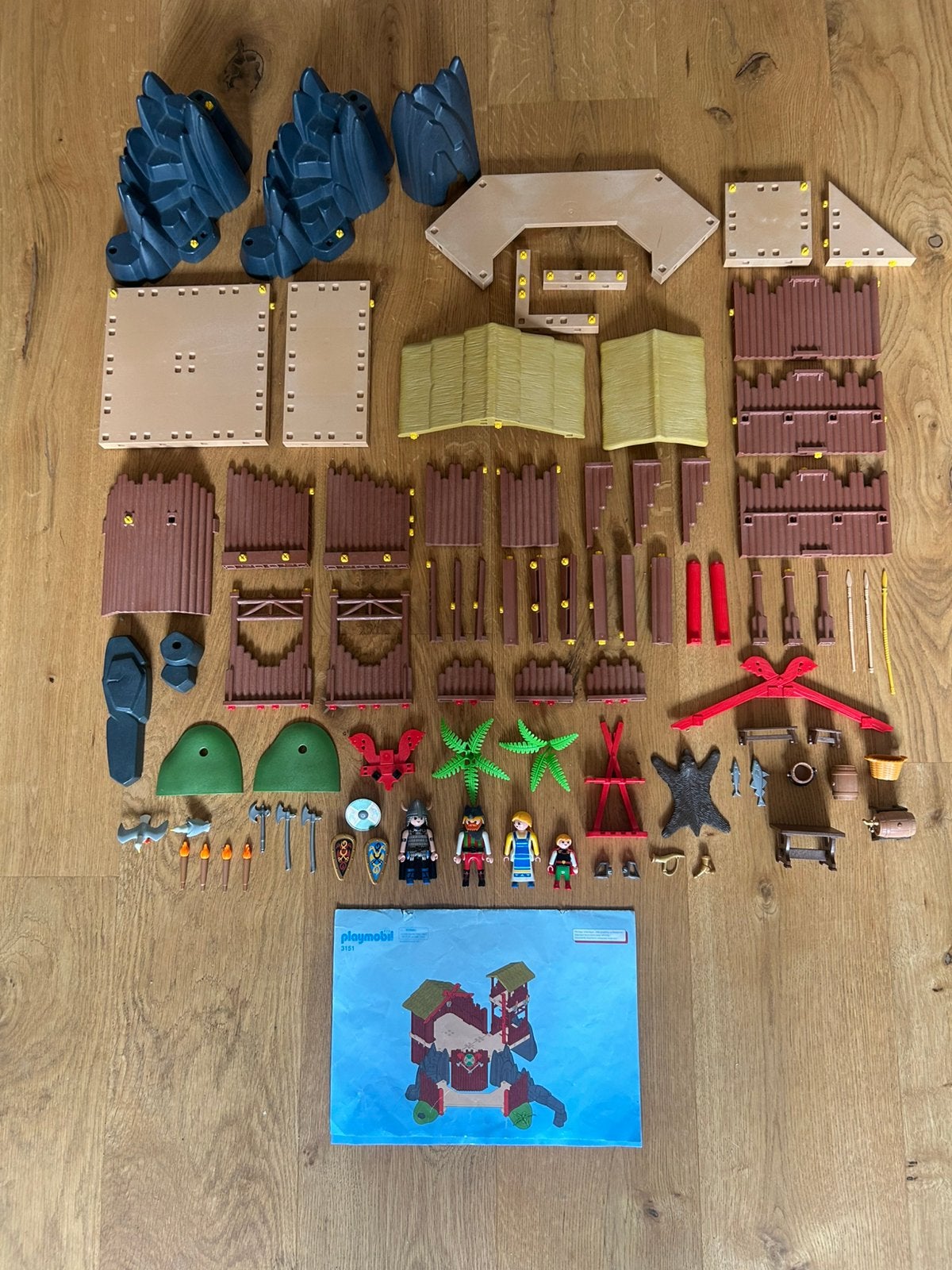 Playmobil (3151) Viking Fort + Extra Poppetjes + Accessoires, Kinderen en Baby's, Speelgoed | Playmobil, Gebruikt, Gebouw, Complete set
