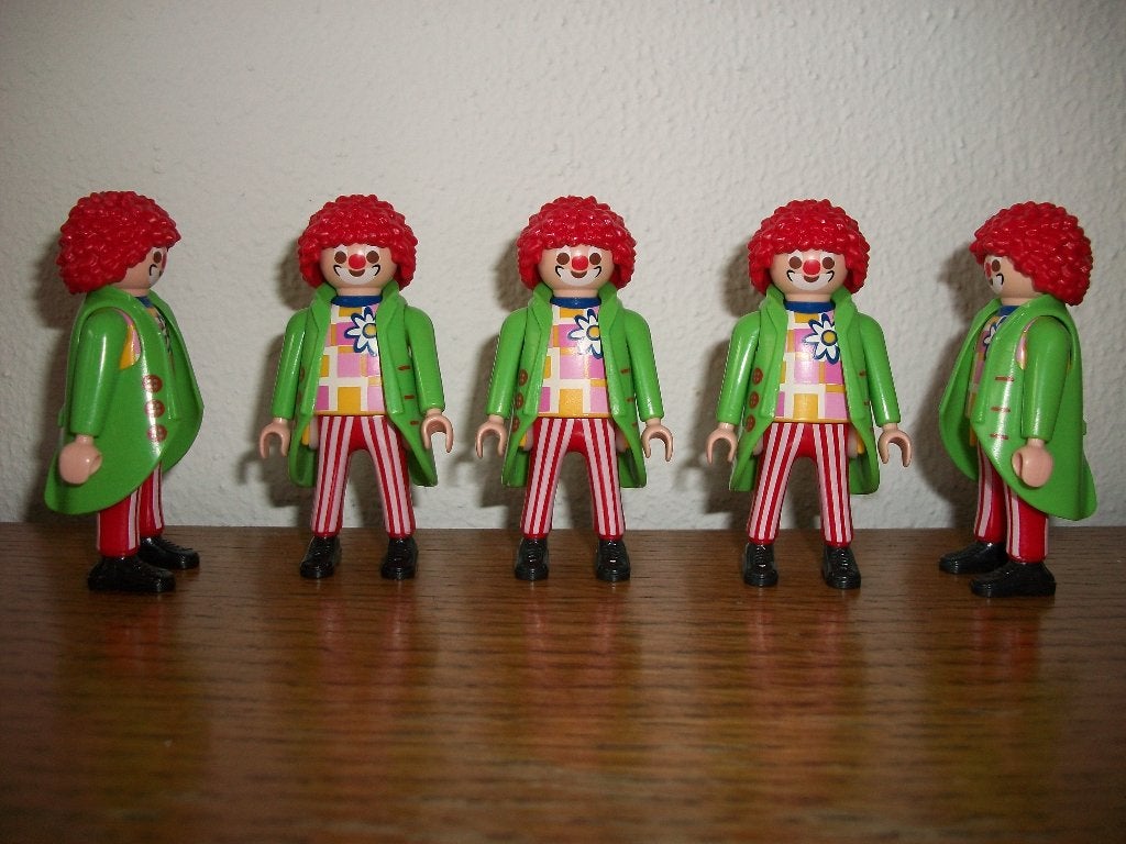Leuke vrolijke clown en clown met lange benen, Ophalen of Verzenden, Nieuw, Complete set, Figuren