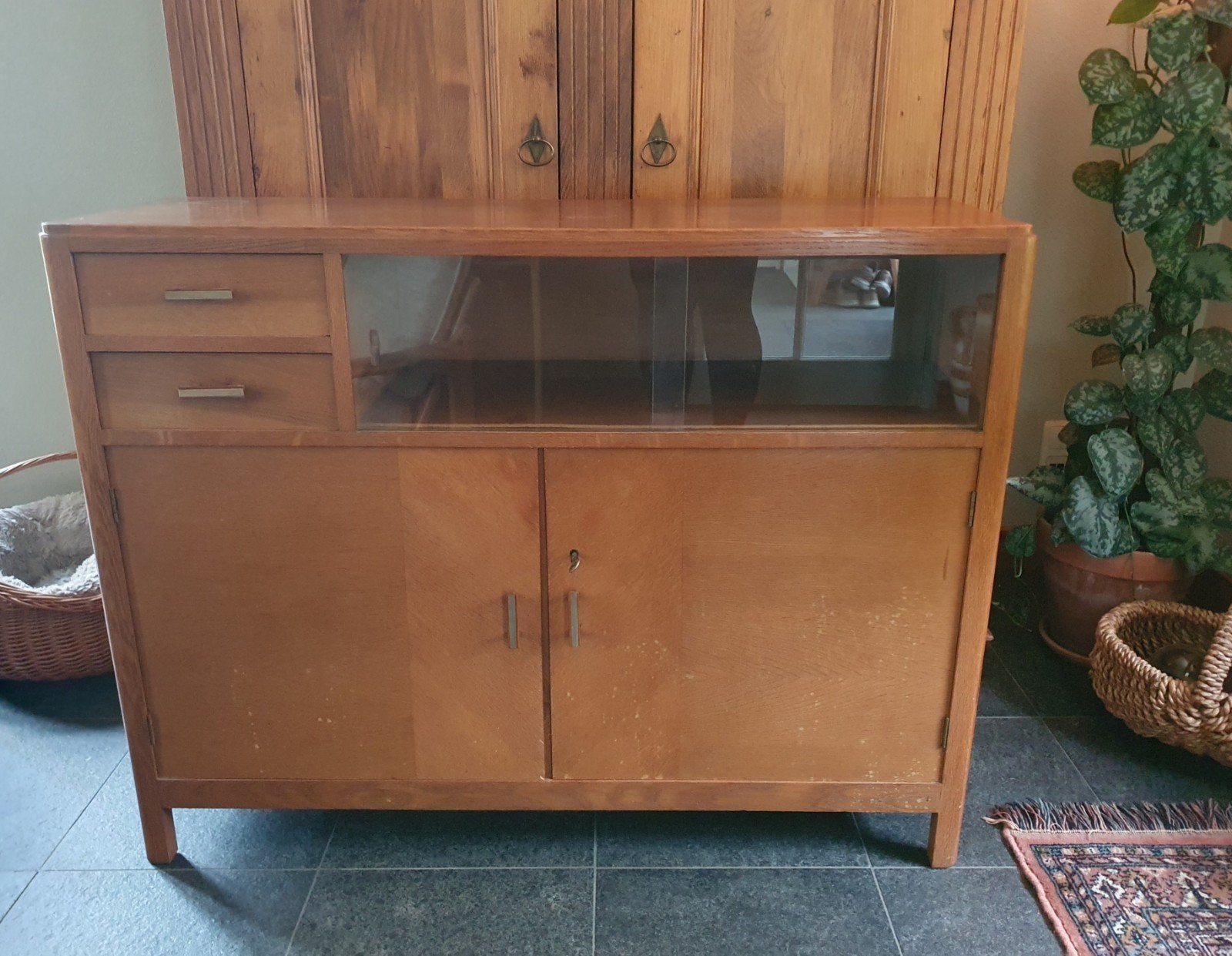 art deco buffet eiken dressoir kast, Ophalen
