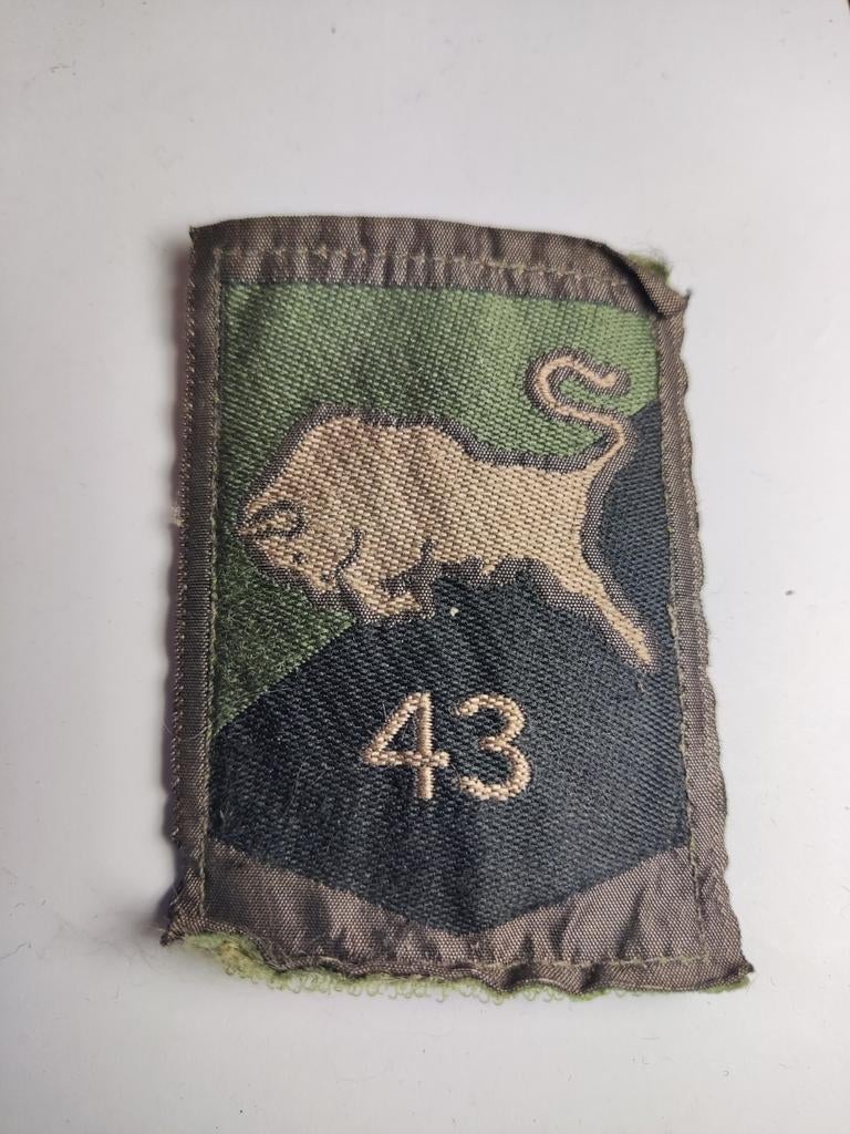 Mouwembleem met klittenband 43e Brigade, Ophalen of Verzenden
