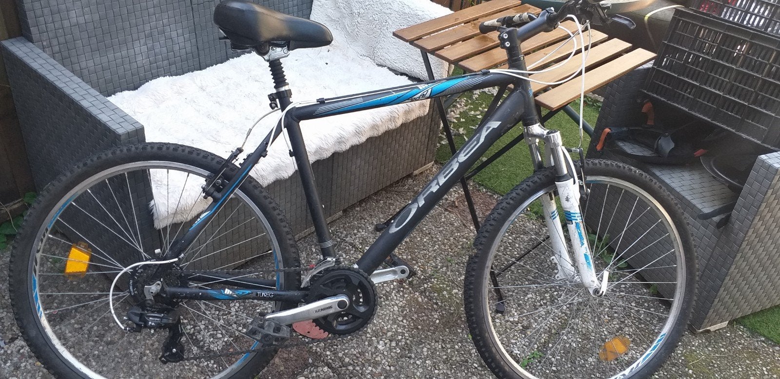 Orbea mountainbike, zwart met blauwe accenten, Gebruikt, Hardtail, 53 tot 57 cm, Ophalen