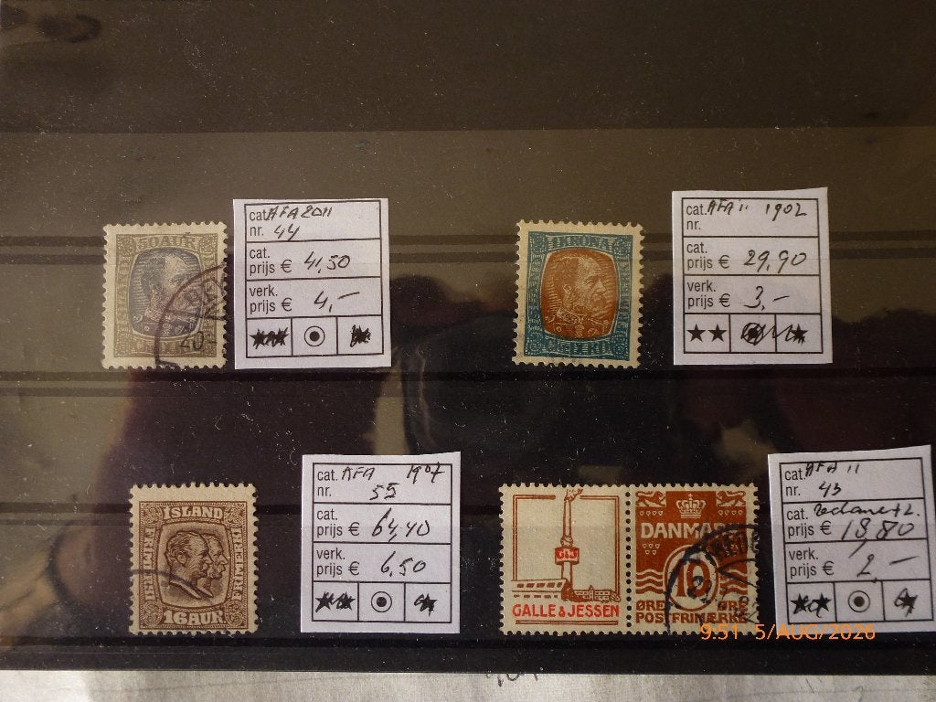 Oud IJsland, Postzegels en Munten, Verzenden, IJsland, Gestempeld
