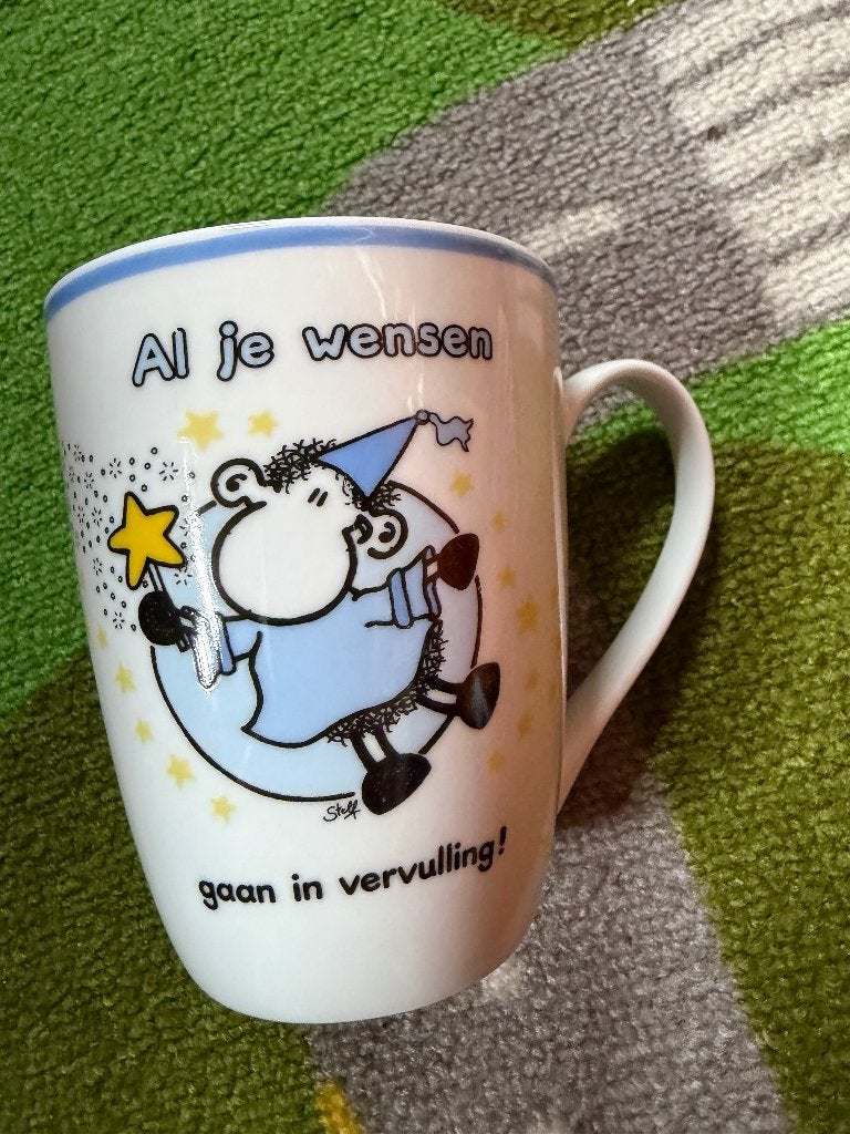 Sheepworld beker mok schaap, Ophalen of Verzenden, Zo goed als nieuw, Overige stijlen, Kop(pen) en/of Schotel(s)