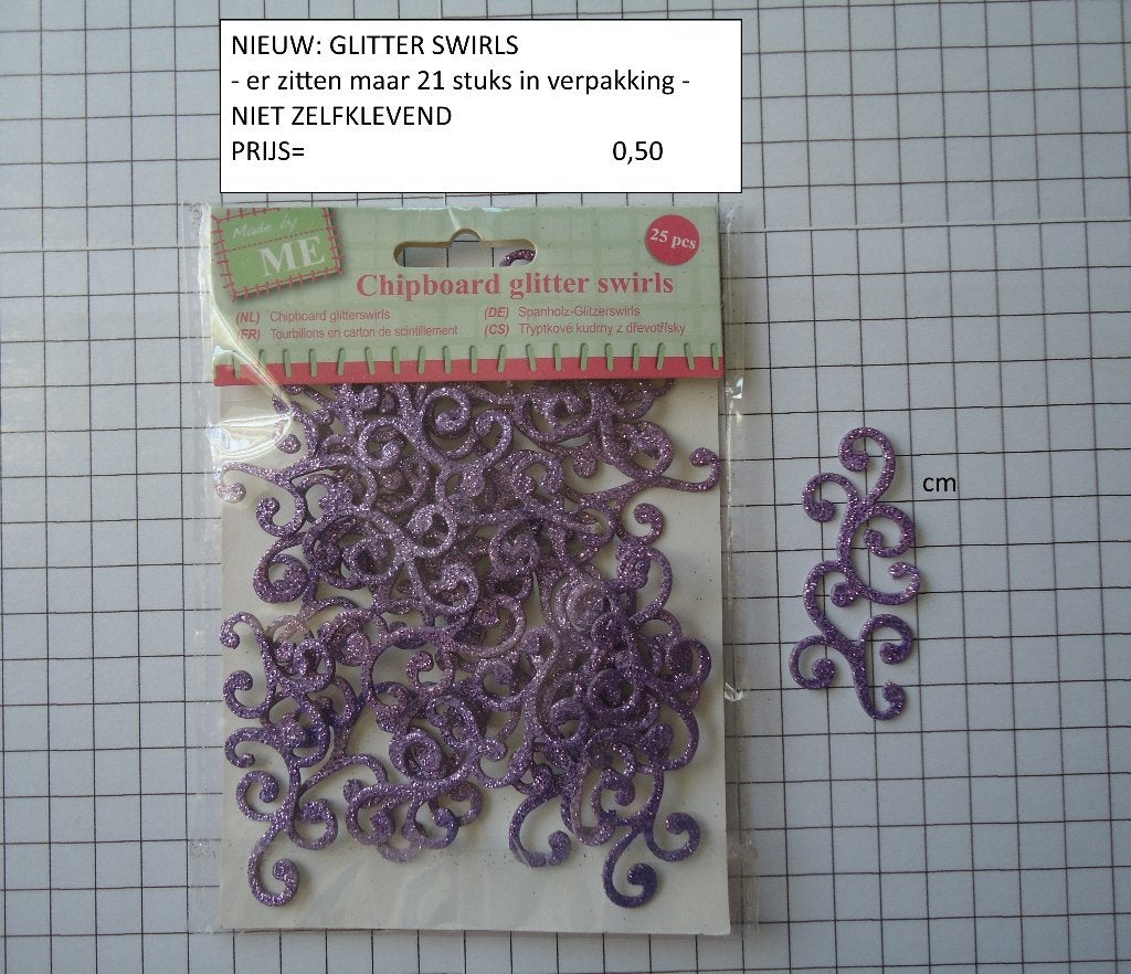 ⚠️nu 0,35: chip board swirls ( alleen verzenden, Ophalen, Nieuw, Versiering of Embellishment, Overige merken