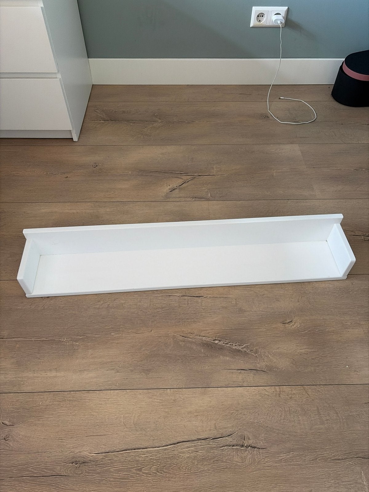 Witte wandplank / boekenplank van Bopita hoogglans, Ophalen, Zo goed als nieuw
