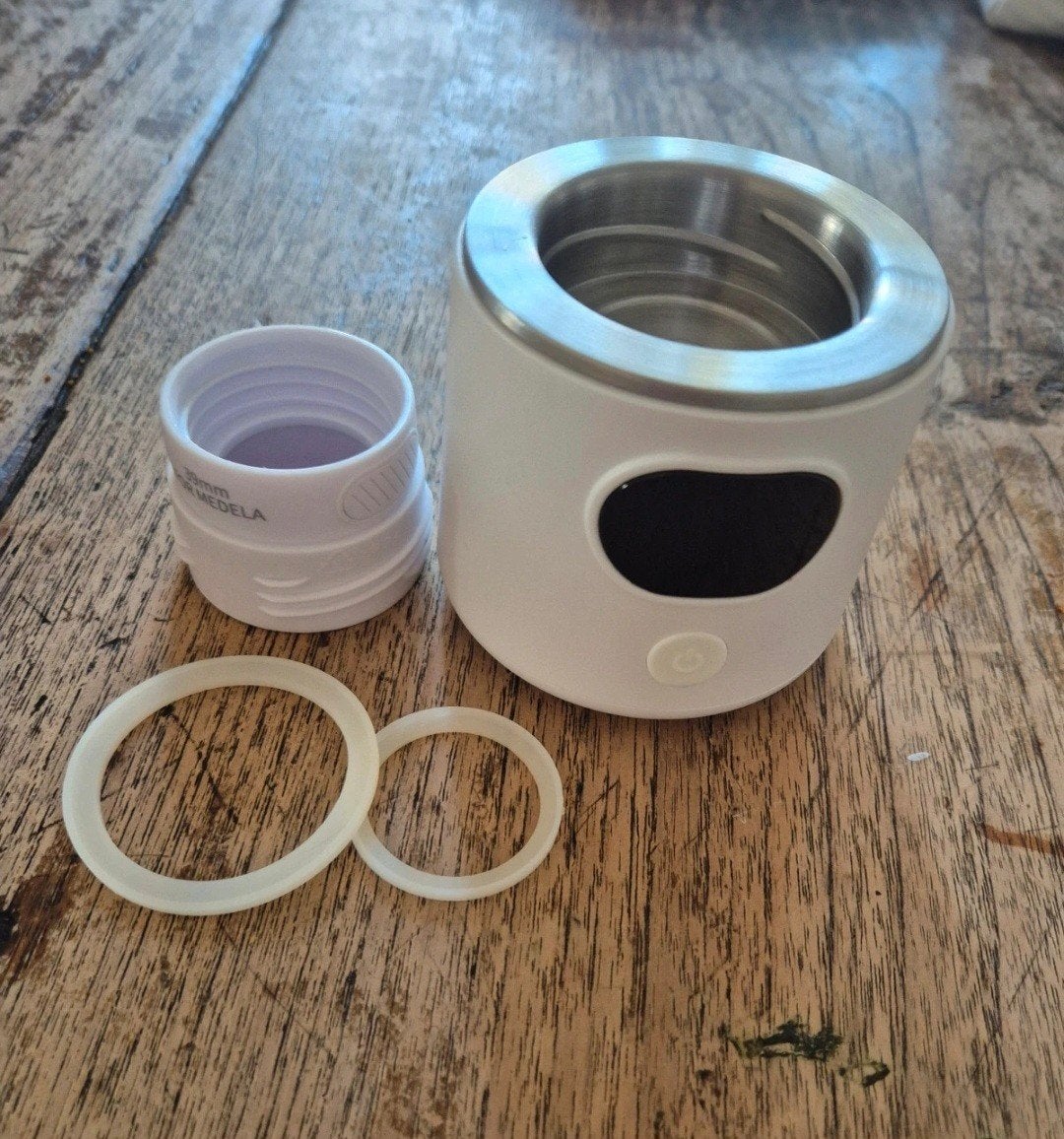 Evite Draadloze Flessenwarmer - Draagbaar en Efficiënt, Flessen- of potjesverwarmer, Gebruikt, Draadloos, Ophalen of Verzenden