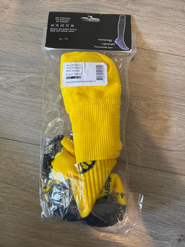Nieuwe MHCD Drunen sokken - Maat 39-42, Kleding | Dames, Sokken en Kniesokken, Geel, Nieuw, Ophalen of Verzenden