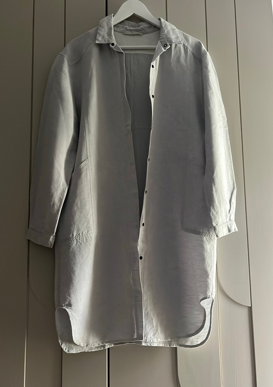 Lange linnenblend blouse Humanoid maat M Nieuwstaat, Kleding | Dames, Ophalen of Verzenden, Zo goed als nieuw, Maat 38/40 (M)