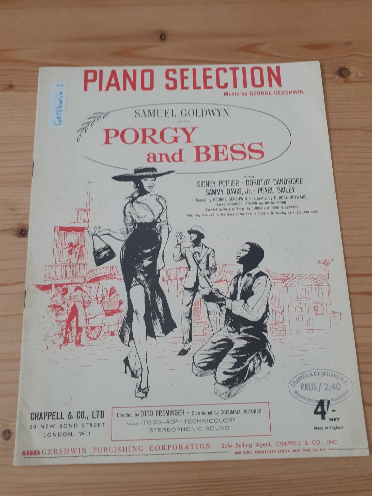 George Gershwin - Porgy and Bess - Piano Selectie, Gebruikt, Ophalen of Verzenden, Artiest of Componist, Jazz