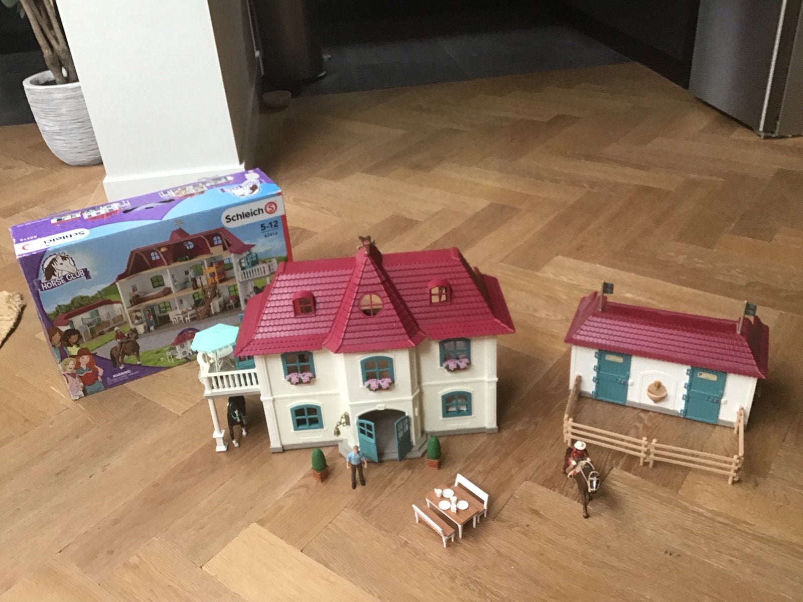 Schleich Horse Club Groot Huis en Paardenstal Set, Ophalen, Zo goed als nieuw, Jongen of Meisje