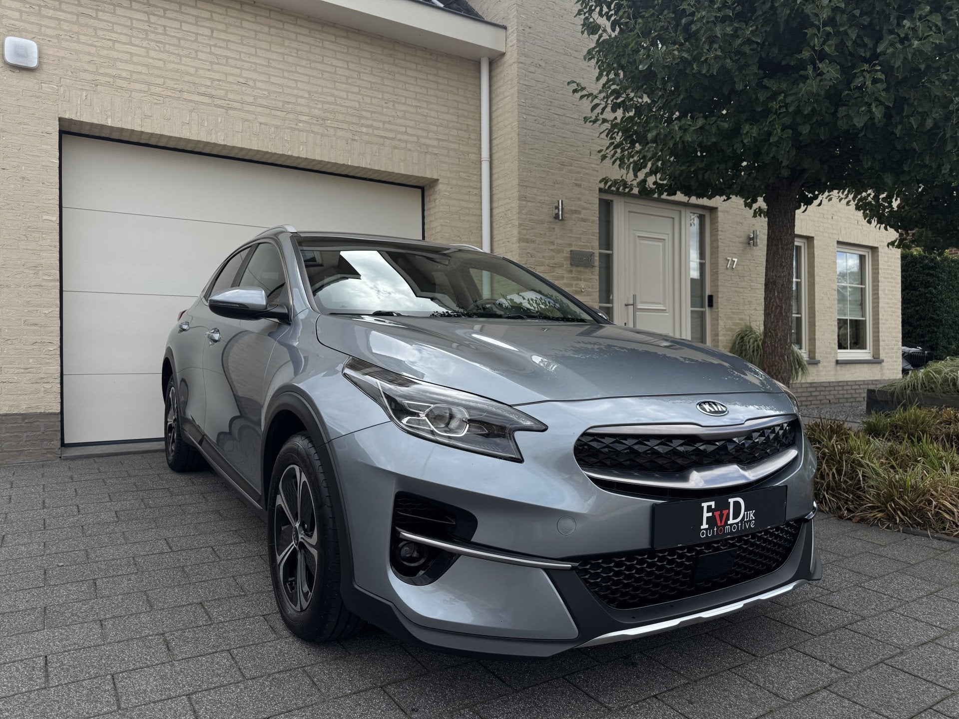 Kia Xceed 1.6 GDi 141pk PHEV DynamicLine Navi Leder Carplay, Auto's, Gebruikt, Zwart, Leder en Stof, Bedrijf