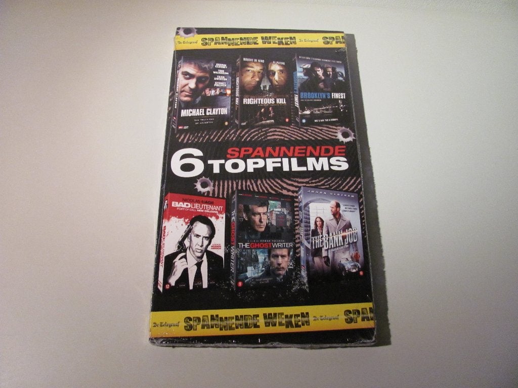 Telegraaf spannende weken 6 spannende topfilms, Vanaf 16 jaar, Ophalen of Verzenden, Nieuw in verpakking