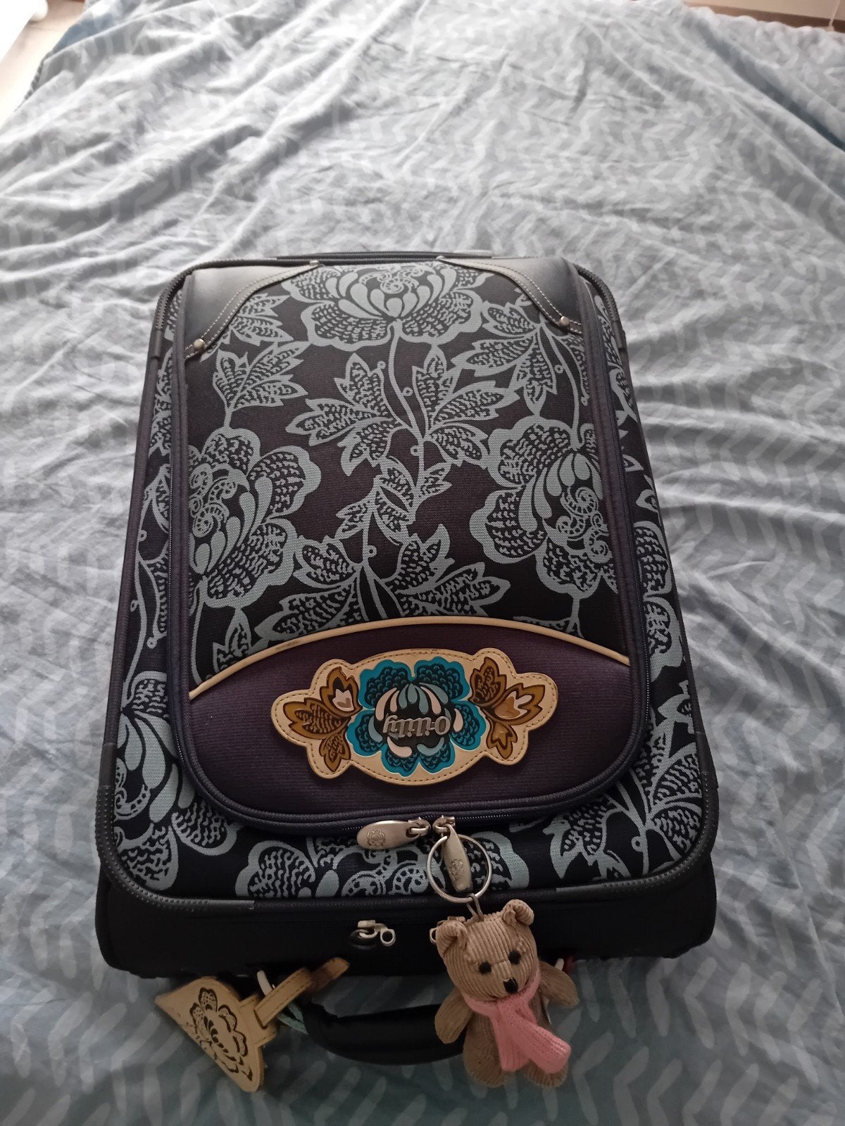 oilily Reiskoffer met  wieltjes, Sieraden, Tassen en Uiterlijk, Ophalen, 40 tot 60 cm, Gebruikt, Blauw