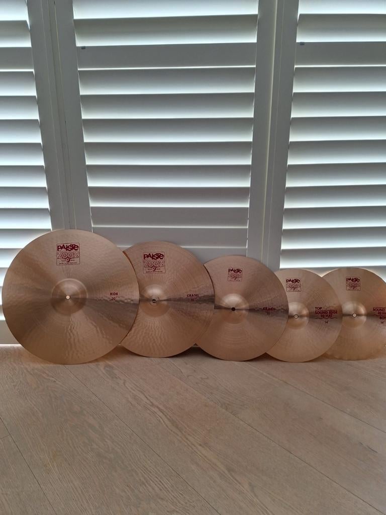 Unieke set Paiste 2002 Bekkens, Muziek en Instrumenten, Drumstellen en Slagwerk, Ophalen, Zo goed als nieuw