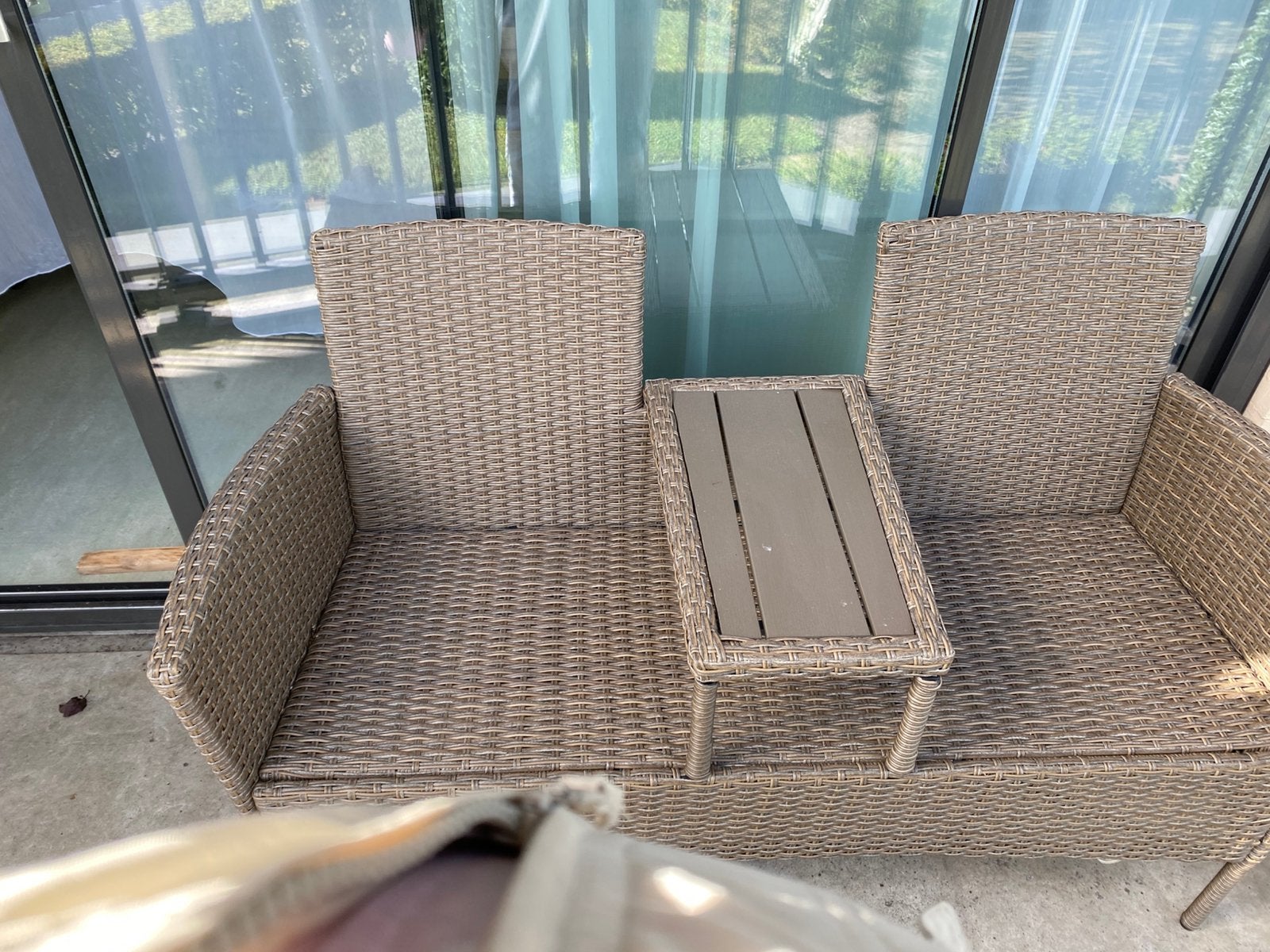 Tuinbankje, Tuin en Terras, Ophalen, Zo goed als nieuw, 2 zitplaatsen