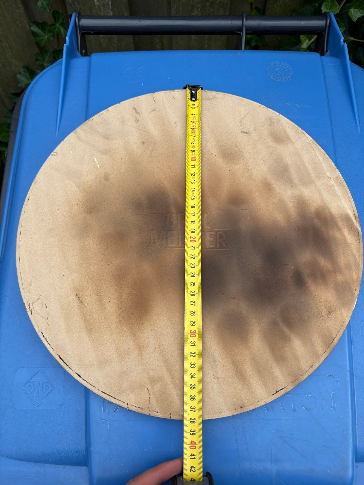 Pizzasteen 38 cm - Grill Meester, Tuin en Terras, Ophalen, Gebruikt