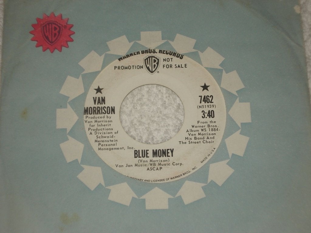 Them Van Morrison    Promo  Blue Money   Usa  Orgineel, Originele persing, Ophalen of Verzenden, Zo goed als nieuw, Pop