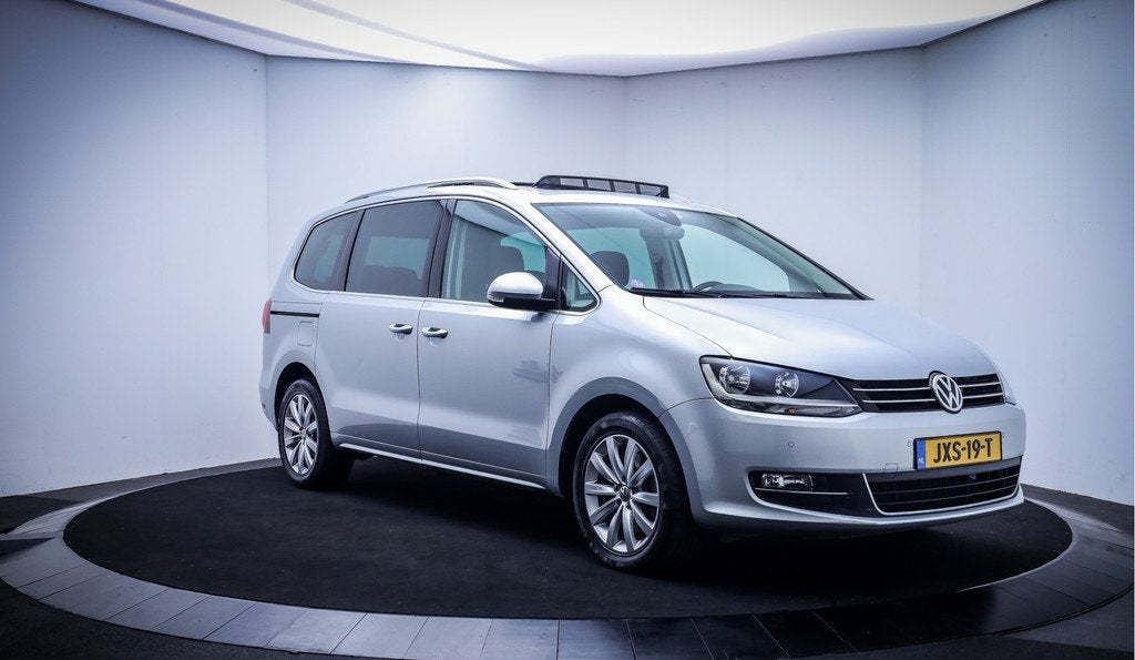 Volkswagen Sharan 1.4TSI 7Pers. HIGHLINE PANO | LEDER | ELEK, 15 km/l, Zwart, 4 cilinders, 150 pk
