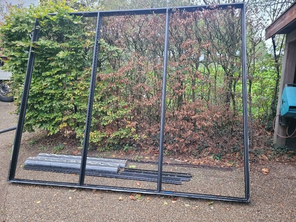 aluminium kozijn, zwart, Ophalen, Aluminium, Zo goed als nieuw, 150 tot 225 cm