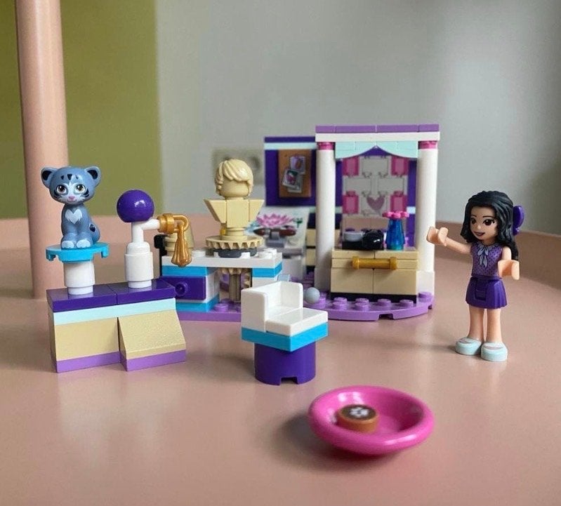 LEGO Friends 41342 Emma's Slaapkamer - Zonder doos, Ophalen of Verzenden, Zo goed als nieuw, Overige merken