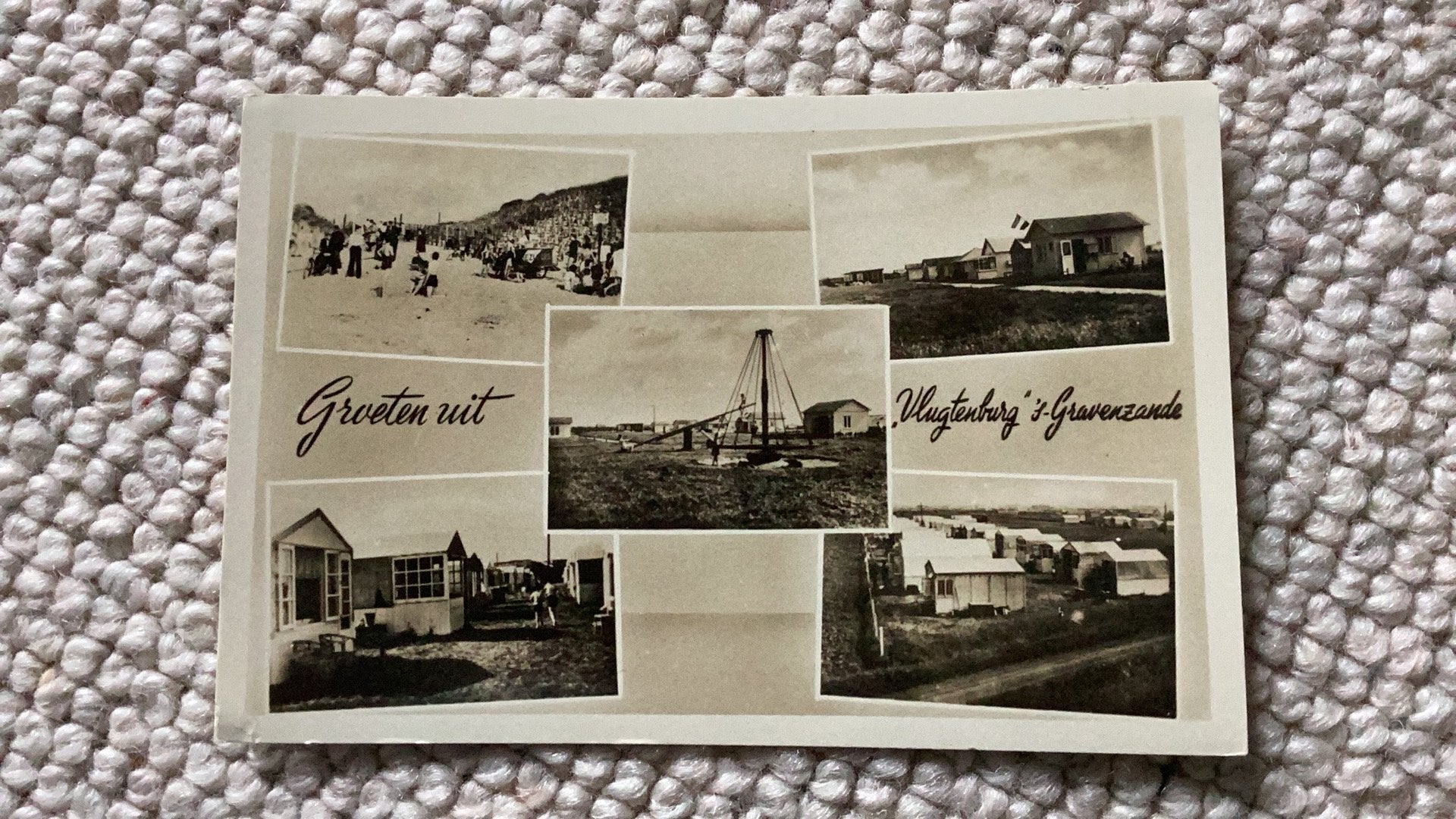 Ansichtkaart ‘s Gravenzande “Vlugtenburg” 1955. 987, Verzamelen, Ophalen of Verzenden, 1940 tot 1960, Gelopen, Zuid-Holland