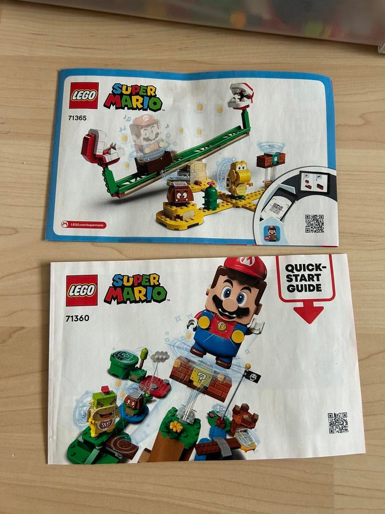 LEGO 71365 en LEGO 71360 Super Mario, Ophalen of Verzenden, Zo goed als nieuw