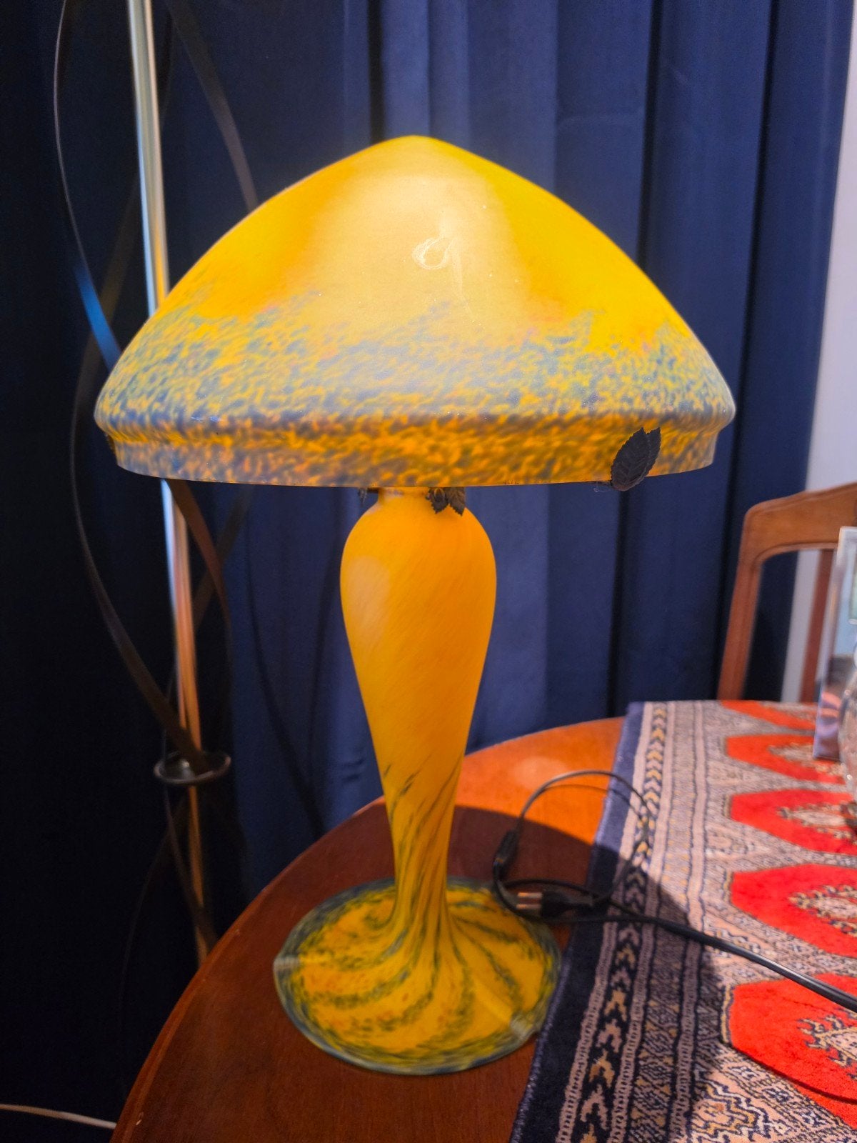 Art de france glazen paddestoel lamp, Ophalen