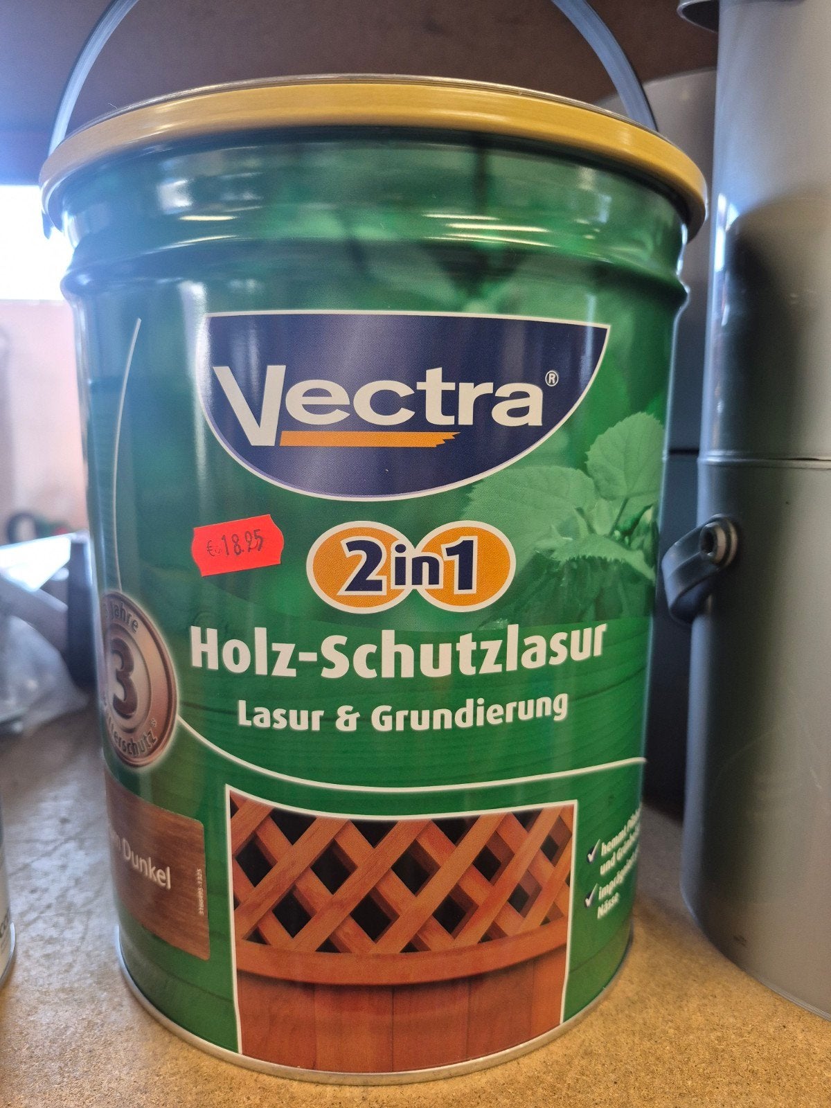Vectra 2-in-1 Houtbeschermingslasuur - Donker, Bruin, Nieuw, Beits, Ophalen of Verzenden