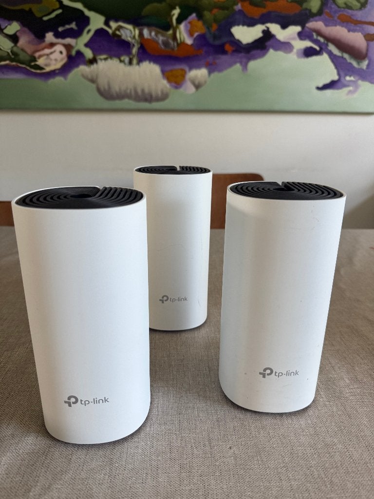 TP-Link Deco M4 V2 Mesh WiFi (3 stuks) AC1200 Gigabit, Ophalen of Verzenden, Gebruikt, Router, TPLink