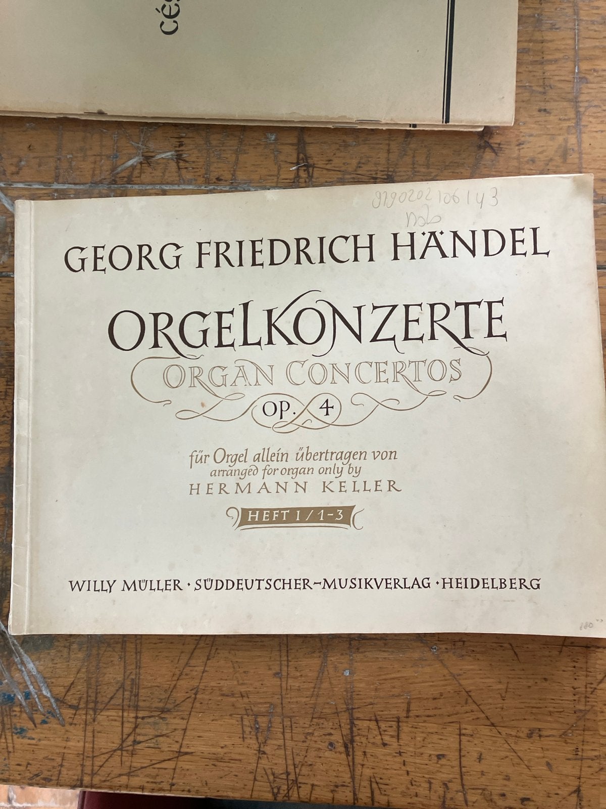 Händel Orgelkonzerte Op. 4 - Bladmuziek voor Orgel, Orgel, Gebruikt, Klassiek, Ophalen of Verzenden