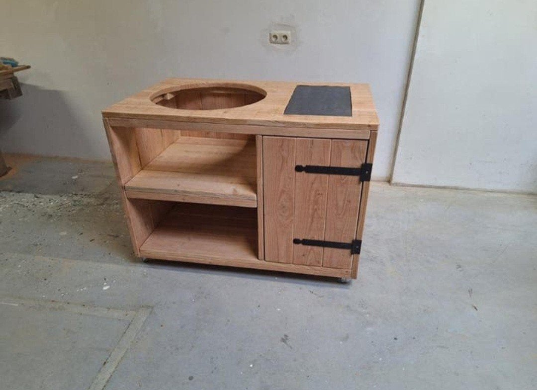 Douglas buitenkeuken Green Egg Basterd Kamado Boretti bbq, Ophalen of Verzenden, Nieuw, Houtskool